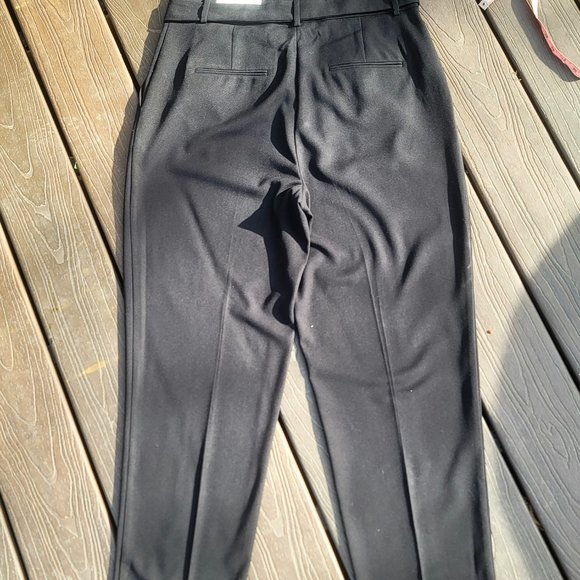 Ann Taylor Tall Belted Paperbag Ankle Pant, NWT, size 8 Tall - Picture 6 of 9